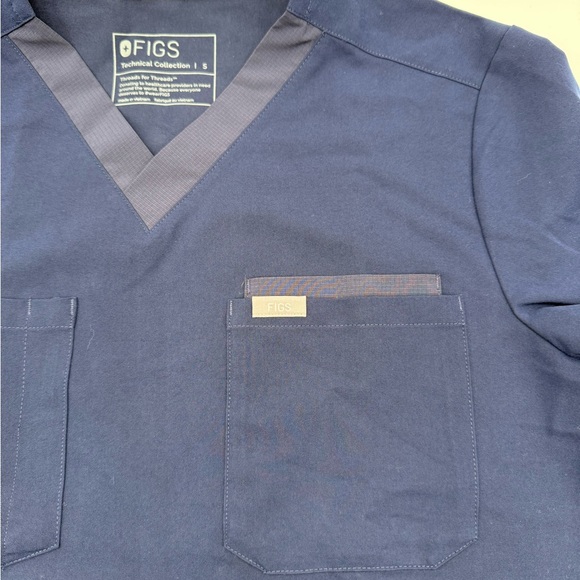 Figs Technical Collection Scrub Top Blue - Picture 4 of 7